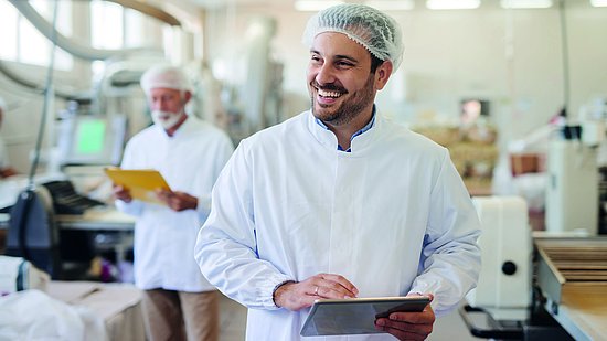 Employees satisfied in production