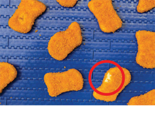 Faulty chicken nuggets